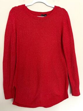 Free For All Women’s Classic Red Crewneck Sweater